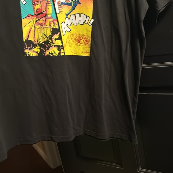 Disney Star Wars Mandalorian "Bad Day?" Black Graphic T-shirt Mens Size US XL - Picture 13 of 14